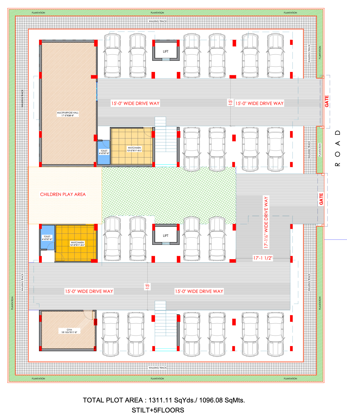 Saanvi Altrix Homes – Parking Plan